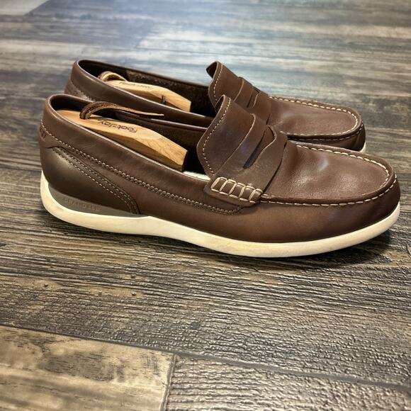 Cole Haan Grand Atlantic Penny Loafer Shoe Dress Mens 9 Brown Leather C33028 - Picture 1 of 8
